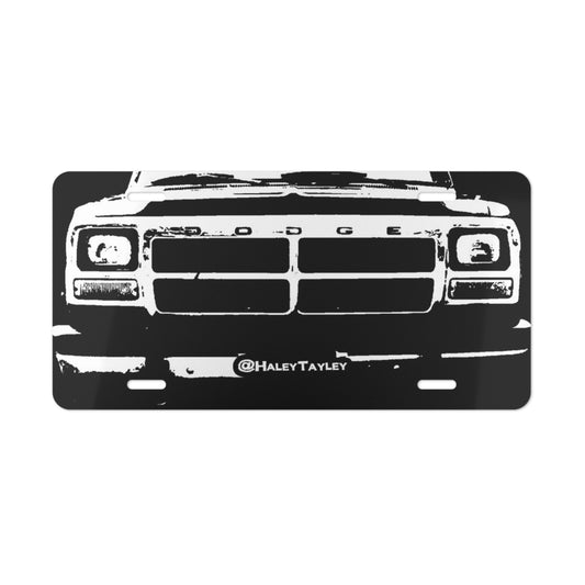 Grille License Plate
